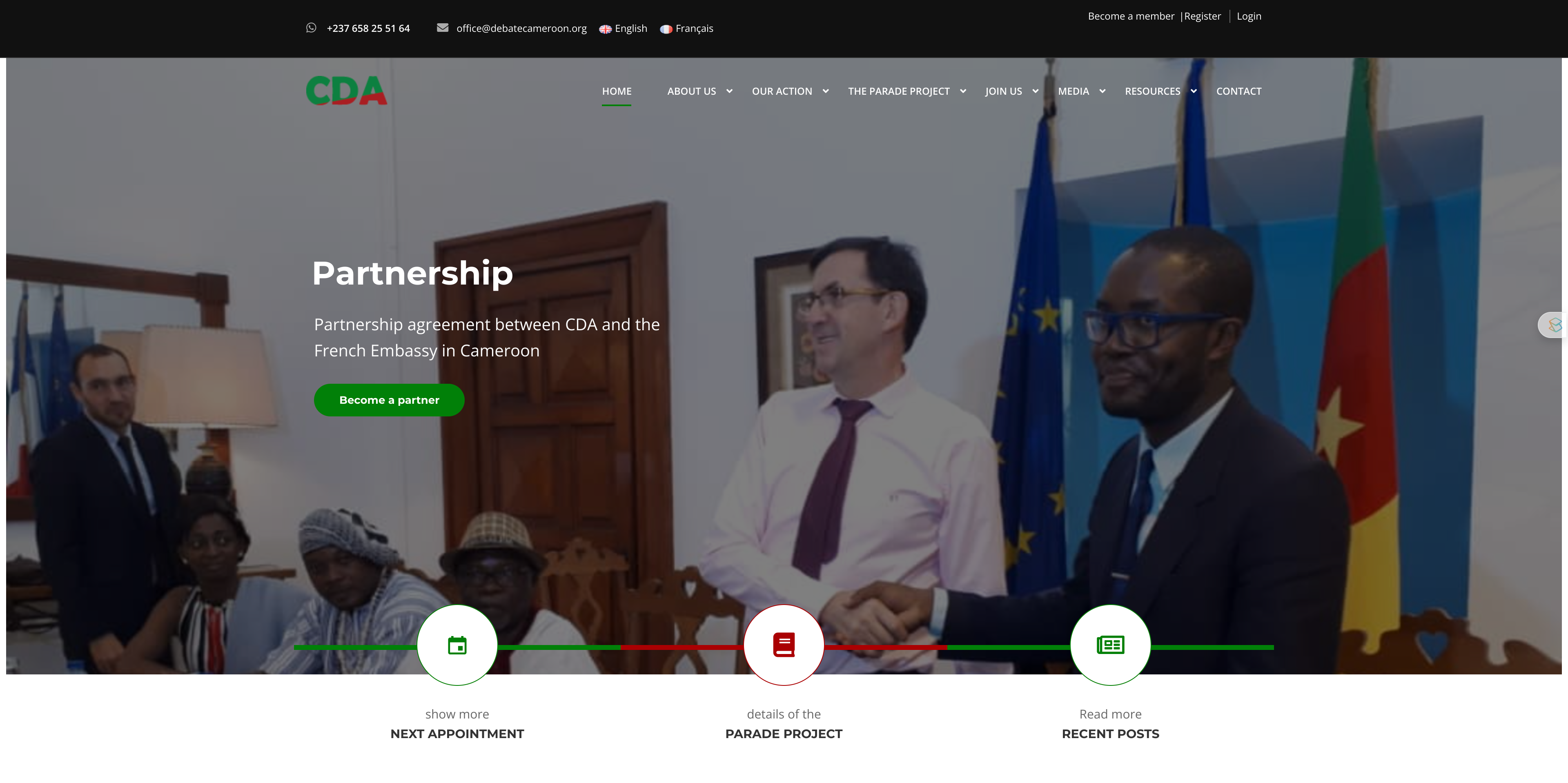 Capture d'écran CDA